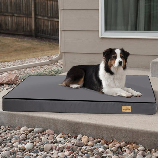 Large Orthopaedic Dog Bed Waterproof Cushion Pet Mattress Removable Washable Cover Indoor Outdoor