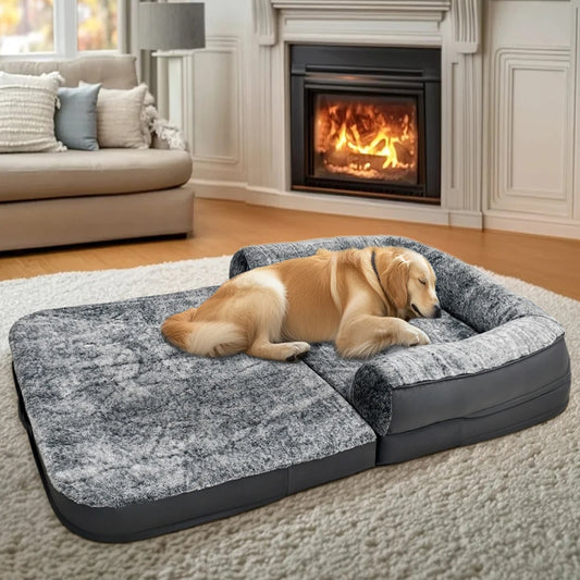 Foldable Human Large Dog Bed Washable Waterproof