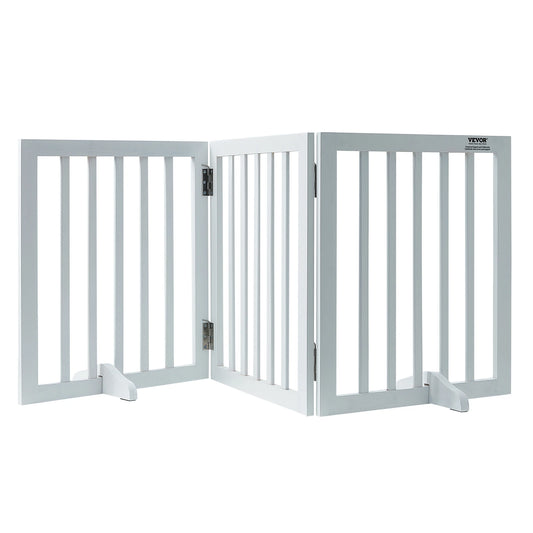 Free Standing  Pet Gate 3 Panels Foldable   Expandable
