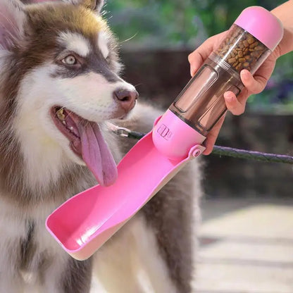 Pet  Portable Water Bottle Bowl Foldable Spill Proof