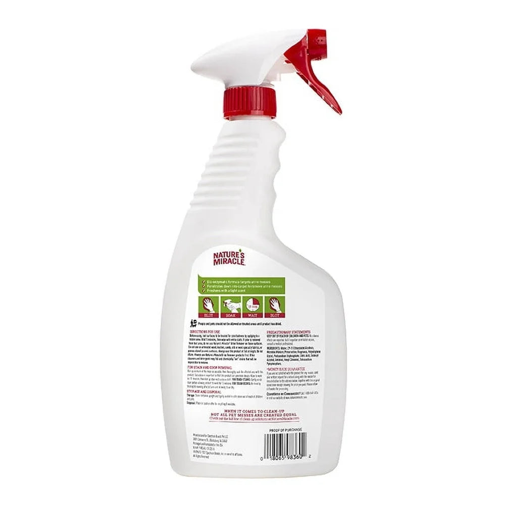 Enzymatic Dog Urine Remover Multi Surface Cleaner Odor Control Formula 24 oz