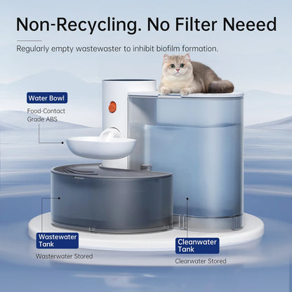 Smart Pet Water Dispenser Wireless  Rechargeable