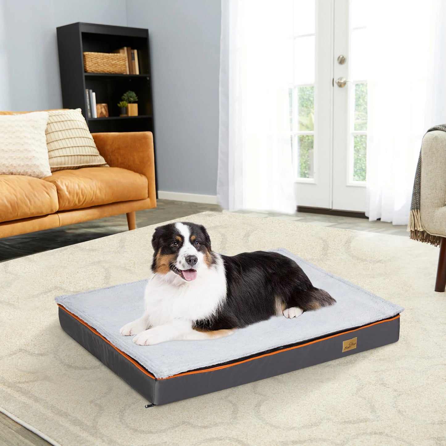 Large Padded Orthopedic Bed Foam Cushion with Washable Cover