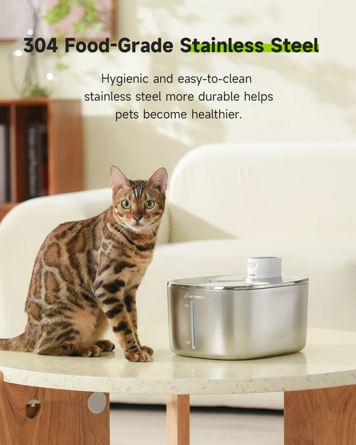 4L Wireless Cat and Dog  Water Fountain